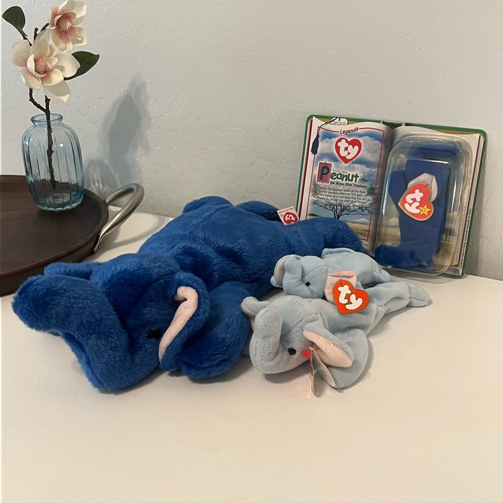TY Beanie Baby “Peanut” the Elephant Collection.